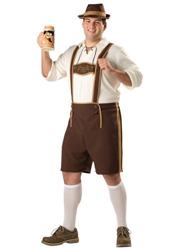 Plus Size Bavarian Guy Costume -image
