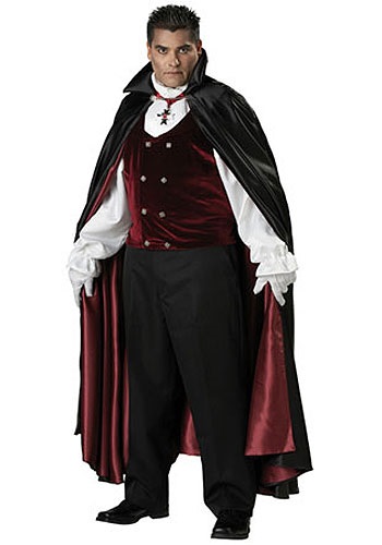 Gothic Plus Size Vampire Costume -image
