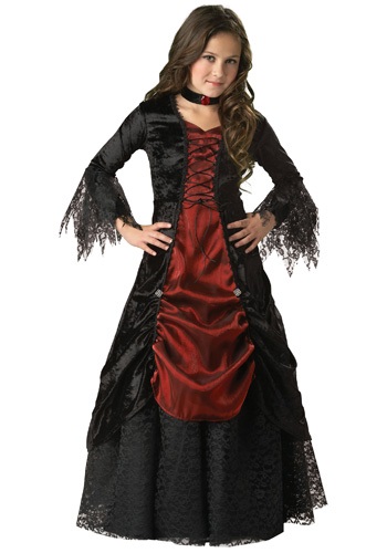 Girls Gothic Vampira Costume By: In Character for the 2022 Costume season.