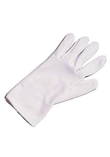Kids White Costume Gloves -image