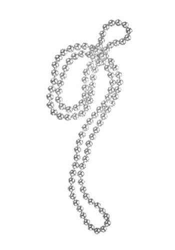 Beaded Silver Necklace -image