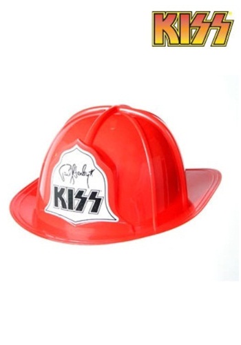 Adult Plastic KISS Fire Hat -image