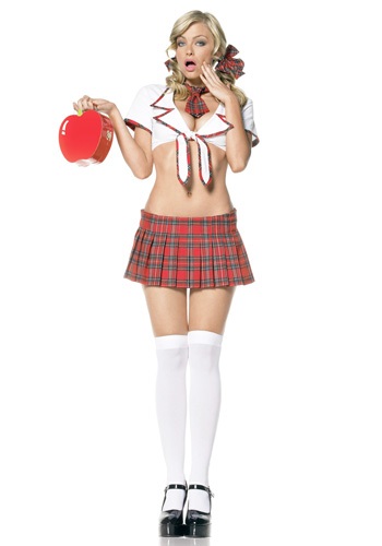 Sexy School Girl Costume -image