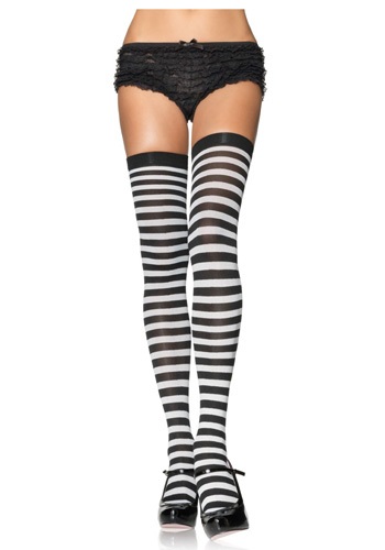 Black and White Nylon Stockings By: Leg Avenue for the 2022 Costume season.
