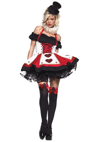 Peasant Top Queen of Hearts Costume -image