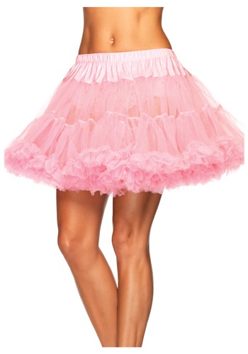 unknown Plus Pink Layered Tulle Petticoat