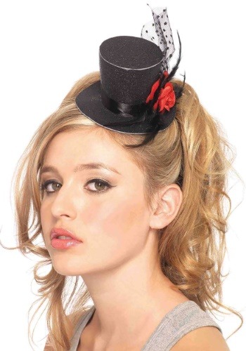 Mini Black Top Hat By: Leg Avenue for the 2022 Costume season.