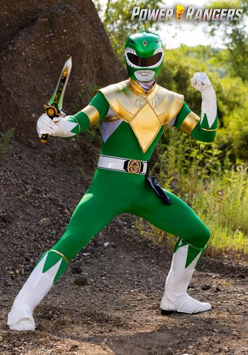 Authentic Power Rangers Green Ranger Adult Costume