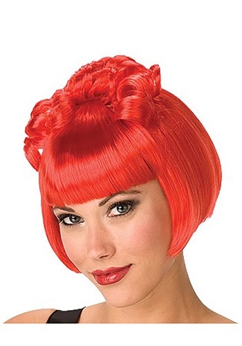 Adult Gothic Red Wig -image