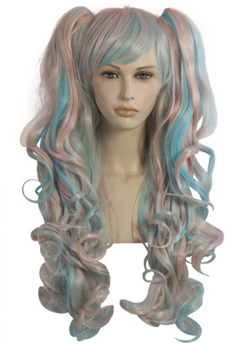 Long Multi Colored Candy Wig By: Lip Service for the 2022 Costume season.