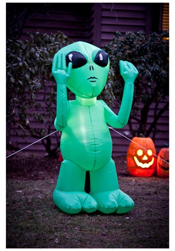 Alien Inflatable Lawn Decoration By: Morbid Enterprises for the 2022 Costume season.