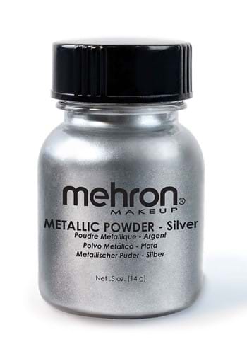 Silver Metallic Powder Makeup -image