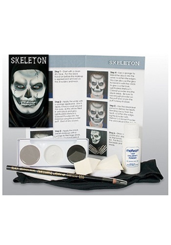 Skeleton Makeup Kit By: Mehron Inc for the 2022 Costume season.