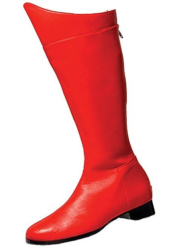 Adult Superhero Boots Red Superman Costume Boots