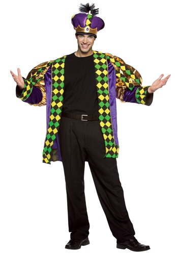 Adult Mardi Gras King Costume -image