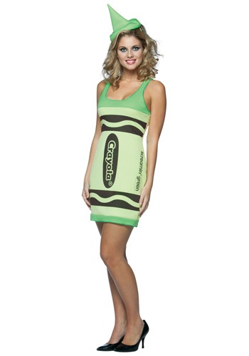unknown Sexy Screamin' Green Crayon Dress