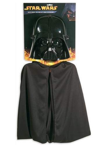 Kids Darth Vader Mask and Cape -image