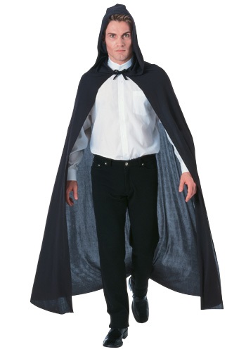 Black Hooded Cape -image