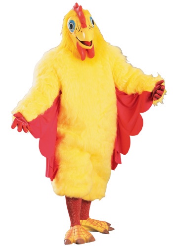 Adult Mascot Chicken Costume -image