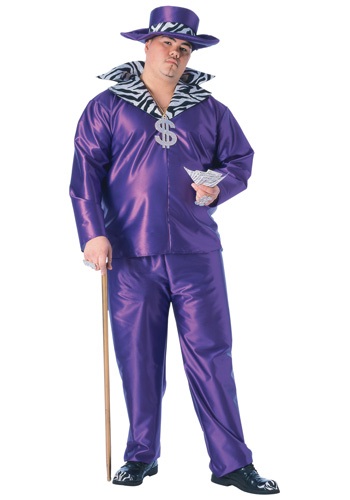 Big Daddy Pimp Plus Size Costume -image