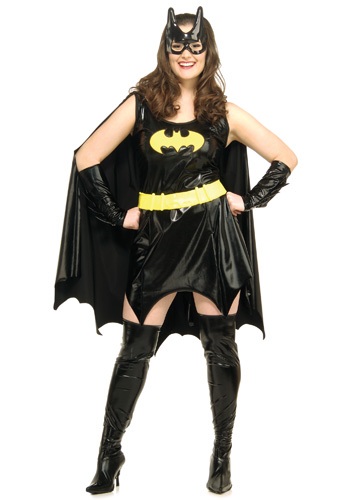 Adult Plus Size Batgirl Costume -image