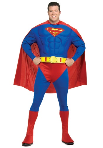 Adult Superman Costume Plus Size - Superhero Halloween Costumes By: Rubies Costume Co. Inc for the 2022 Costume season.