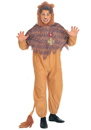 Plus Size Cowardly Lion Costume -image