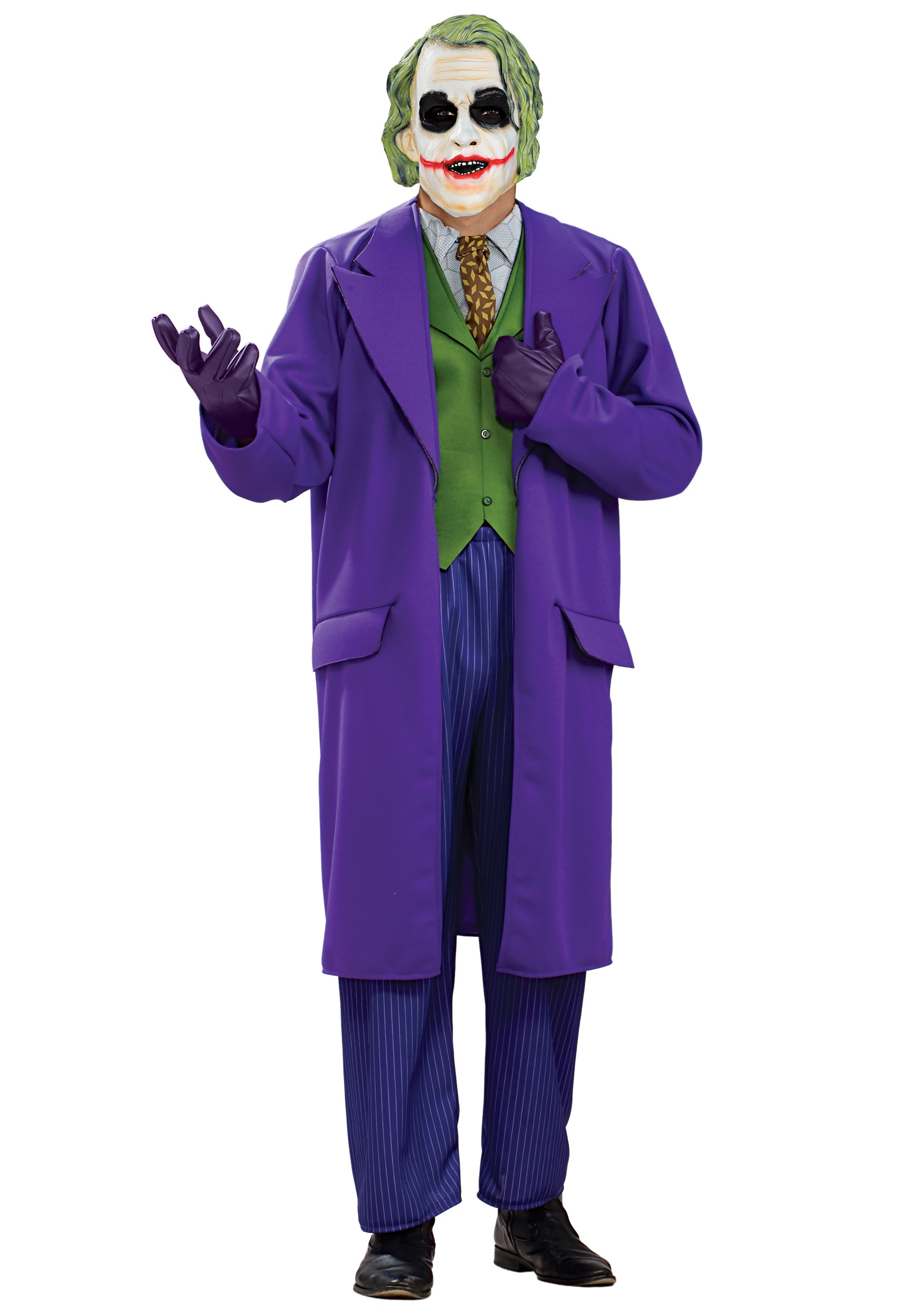 Home &gt;&gt; Joker Costume &gt;&gt; The Joker Costume Deluxe with Mask, Plus Size 