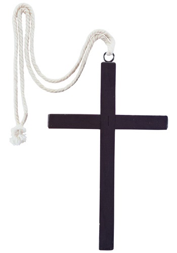 Black Wood Monk Cross -image