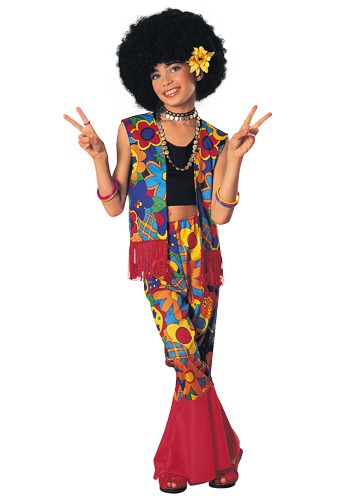 Girls Flower Power Hippie Costume By: Rubies Costume Co. Inc for the 2022 Costume season.