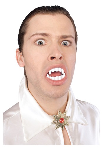 White Vampire Fangs By: Rubies Costume Co. Inc for the 2022 Costume season.