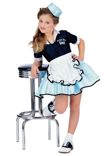 Kids Car Hop Girl Costume -image