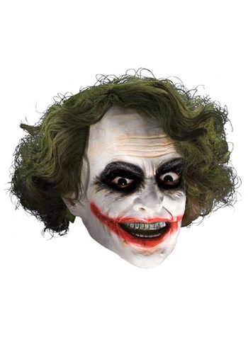 Child Deluxe Joker Mask with Hair -image