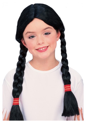 Kids Native American Costume Wig -image