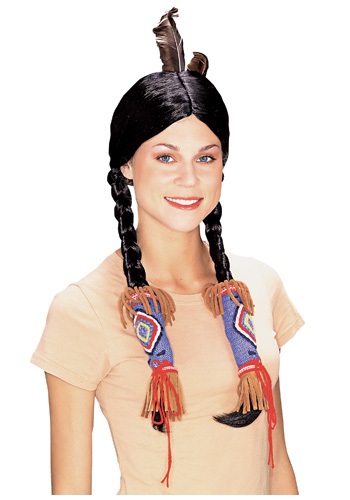 Adult Pocahontas Indian Wig By: Rubies Costume Co. Inc for the 2022 Costume season.