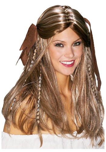 Caribbean Pirate Wench Wig By: Rubies Costume Co. Inc for the 2022 Costume season.