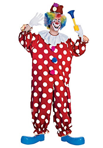 unknown Adult Dotted Clown Costume
