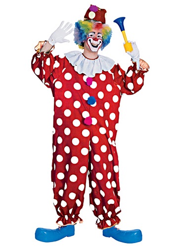 Adult Dotted Clown Costume