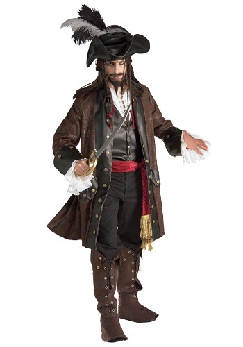 Authentic Caribbean Pirate Adult Costume