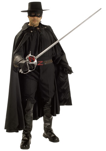 Authentic Zorro Costume   Mens Authentic Superhero Costumes By: Rubies Costume Co. Inc for the 2022 Costume season.