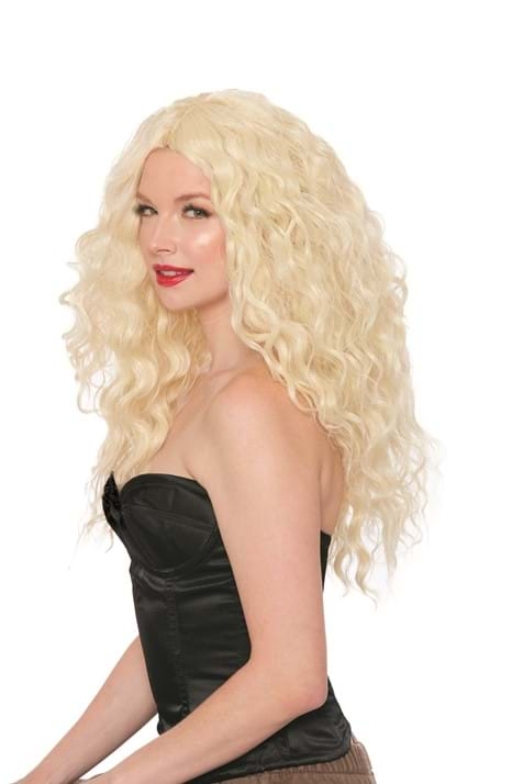 Women S Big Volume Curly Blonde Wig