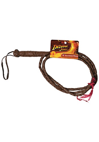 Leather Indiana Jones 6ft Whip By: Rubies Costume Co. Inc for the 2022 Costume season.