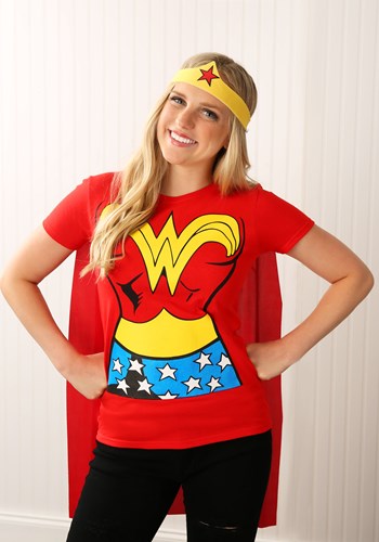 Wonder Woman T-Shirt Costume -image