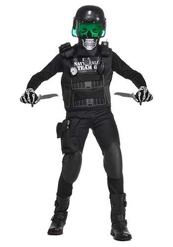 Kids Zombie Navy Seal Costume -image