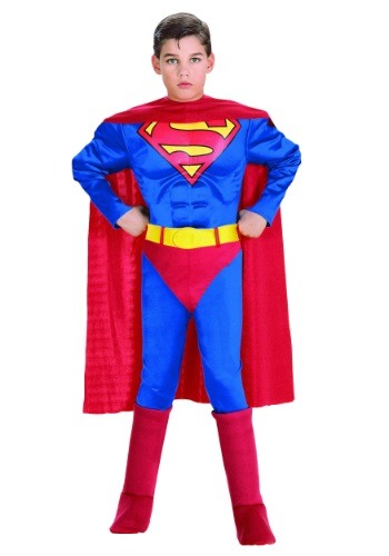 Child Deluxe Superman Costume Kids Superman Halloween Costumes