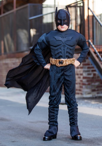 Kids Deluxe Dark Knight Batman Costume By: Rubies Costume Co. Inc for the 2022 Costume season.