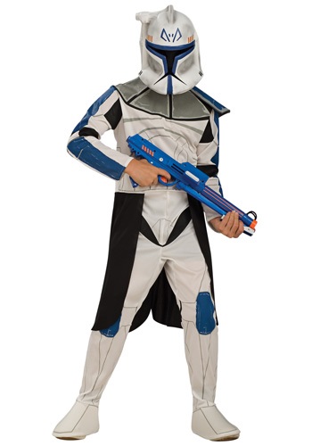 Kids Blue Clone Trooper Leader Rex Costume By: Rubies Costume Co. Inc for the 2022 Costume season.