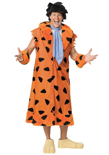 Adult Deluxe Fred Flintstone Costume -image