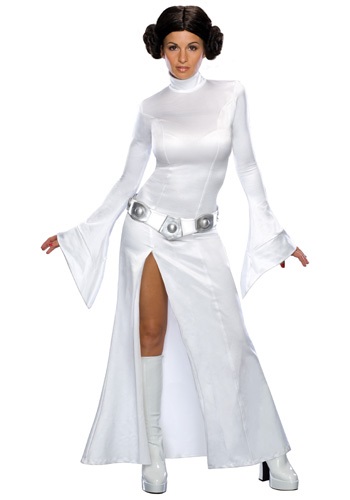 Princess Leia Adult White Dress -image