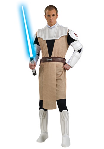 Adult Deluxe Obi Wan Kenobi Clone Wars Costume -image